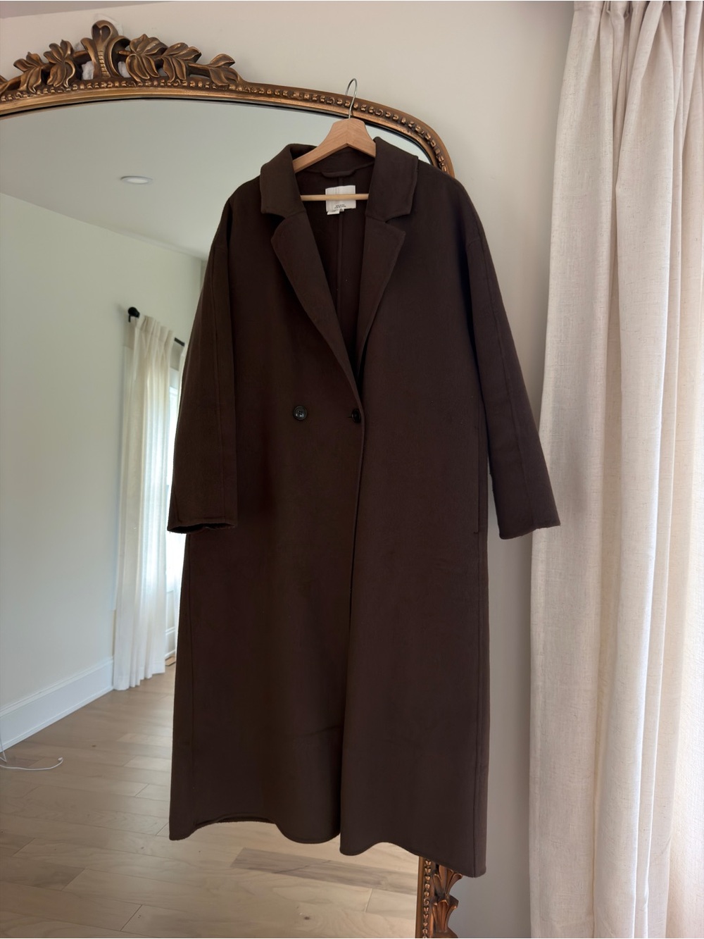 H&M brown wool coat